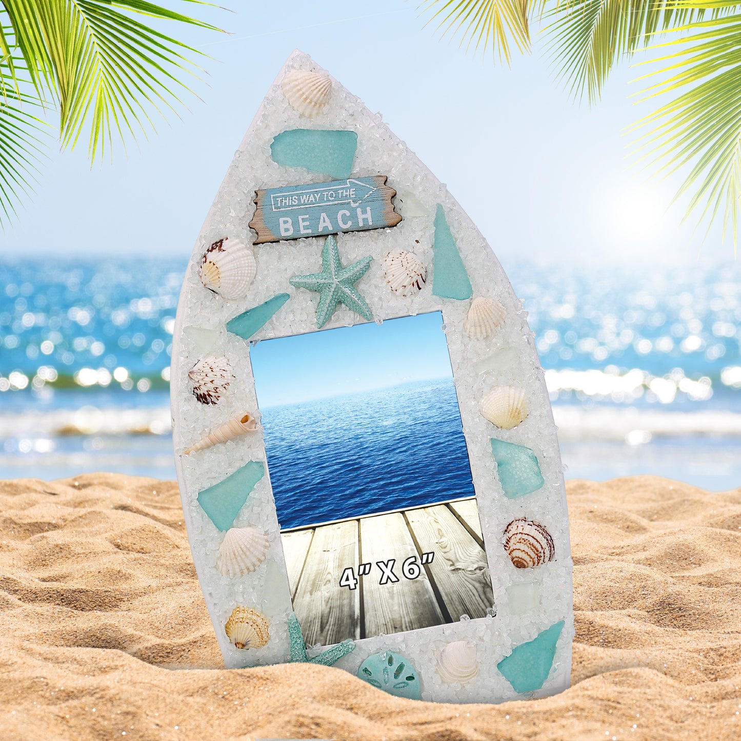 NAUTICAL DECOR - OCEANIC BOAT PHOTO FRAME 4X6