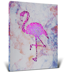 LED LIGHT UP WALL PICTURE ART - FLAMINGO