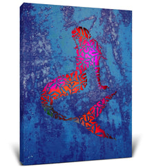 LED LIGHT UP WALL PICTURE ART - MERMAID