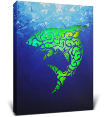 LED LIGHT UP WALL PICTURE ART - SHARK