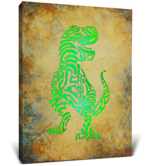 LED LIGHT UP WALL PICTURE ART - T-REX DINOSAUR