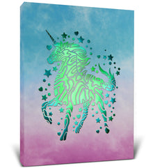 LED LIGHT UP WALL PICTURE ART - UNICORN