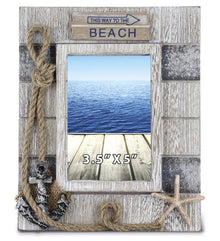NAUTICAL - SILVER SEA PHOTO FRAME 3.5X5