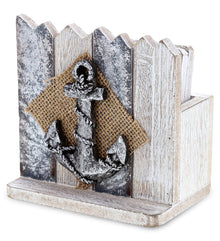 NAUTICAL - SILVER SEA COASTERS (4PC)