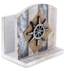 NAUTICAL - SILVER SEA NAPKIN HOLDER