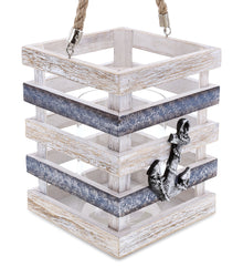 NAUTICAL - SILVER SEA CANDLE HOLDER