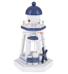 NAUTICAL - OCEAN BLUE LANTERN WITH LED LIGHT