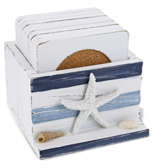 NAUTICAL - BLUE STRIPES COASTERS - SET OF 8