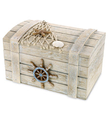 NAUTICAL - VINTAGE JEWELRY BOX - MEDIUM