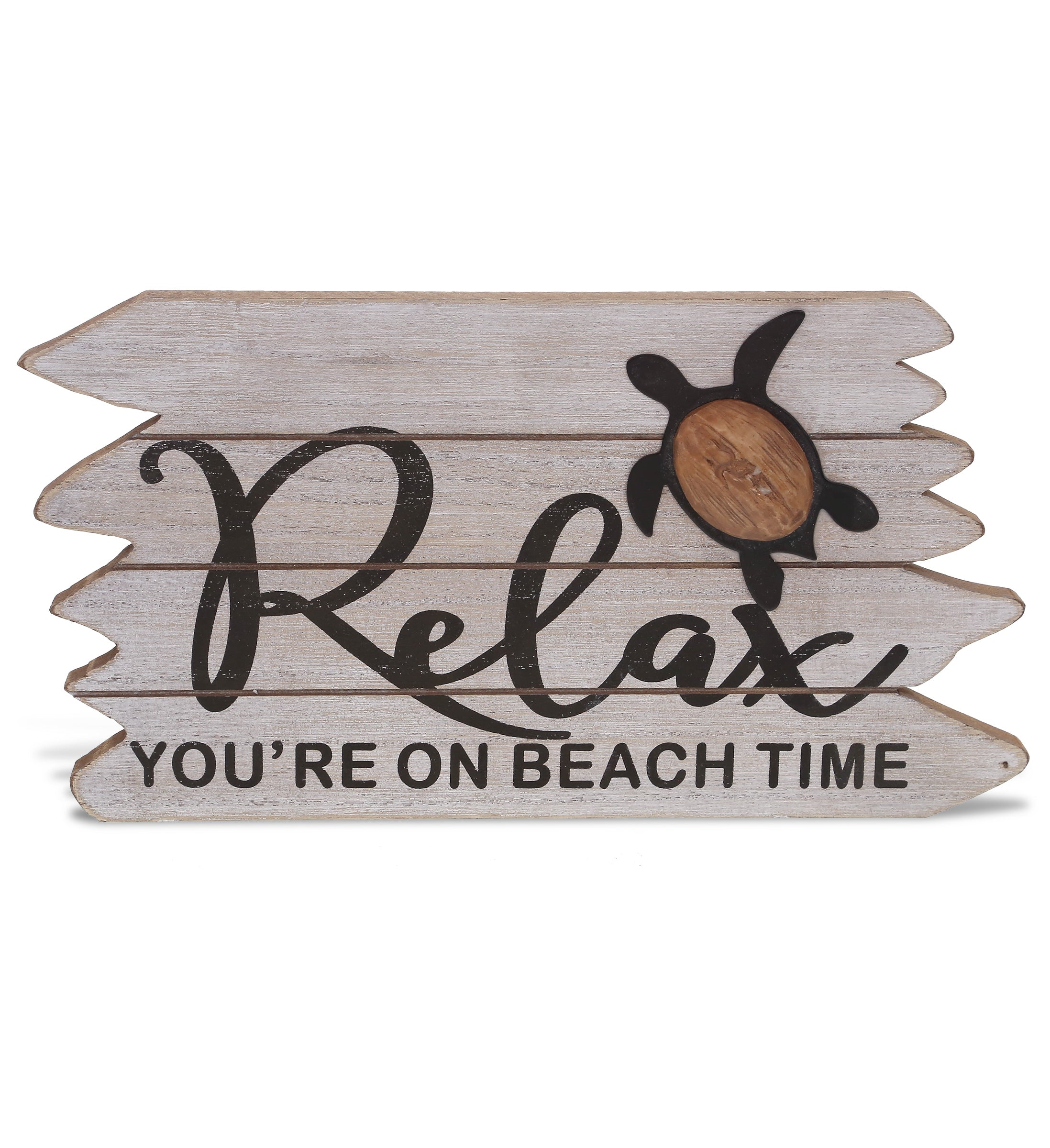 NAUTICAL - COASTAL SEA TURTLE RELAX SIGN