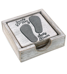 NAUTICAL - COASTAL COASTERS 6PC SET