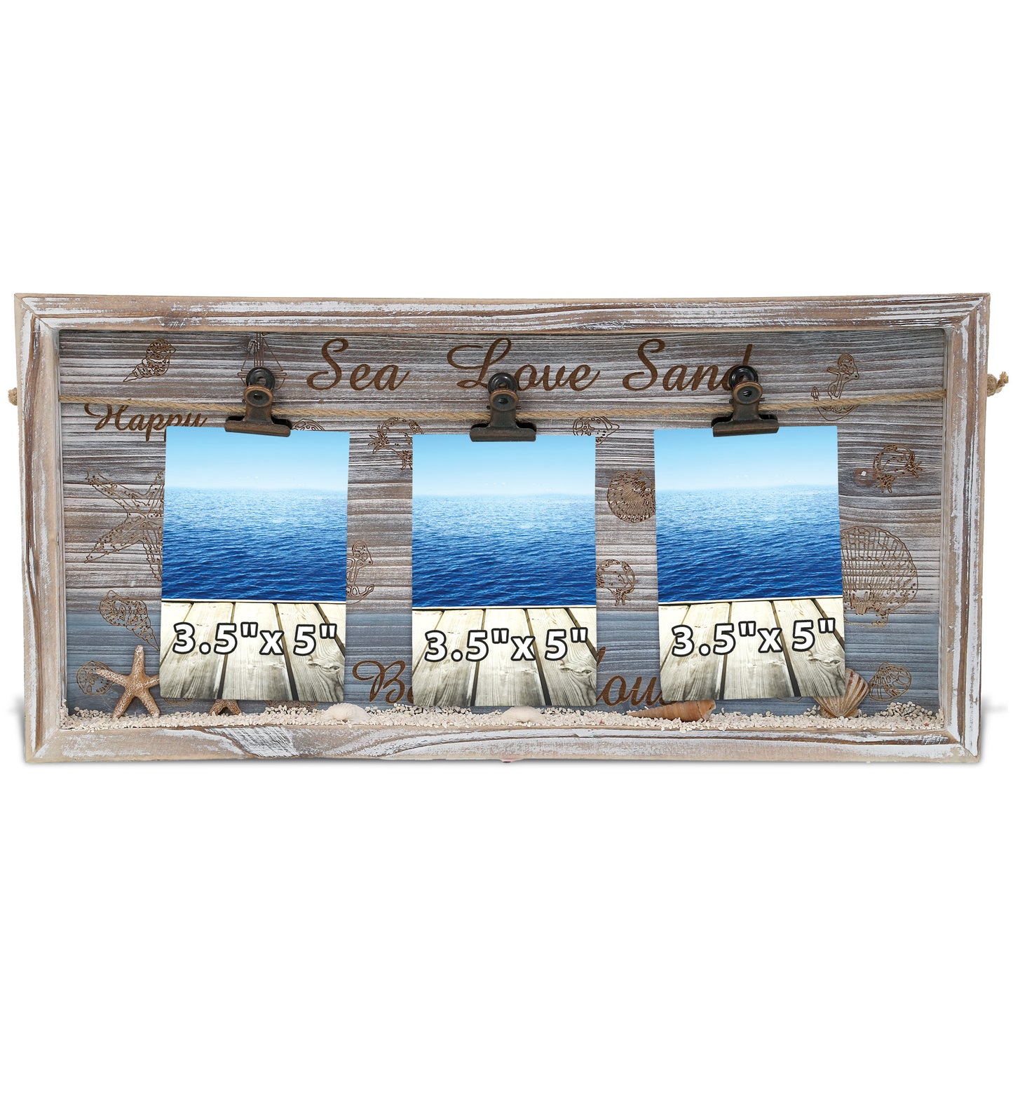 NAUTICAL - COASTAL HORIZON PICTURES HANGER BOX FRAME