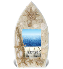 NAUTICAL - OCEANIC SEA TURTLE BOAT FRAME 3.5X5
