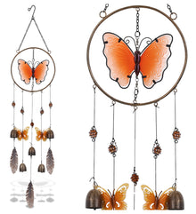 WIND CHIME - ORANGE BUTTERFLY WIND SPINNER