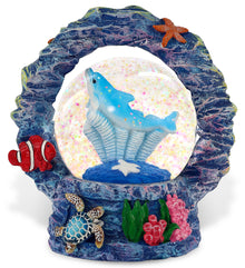 CORAL SNOWGLOBE - DOLPHIN 65MM