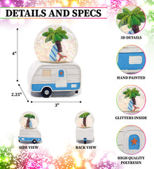 SNOWGLOBE - PALM TREE RV CAMPER 65MM