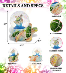 SNOWGLOBE - GREEN SEA TURTLE EGG 65MM