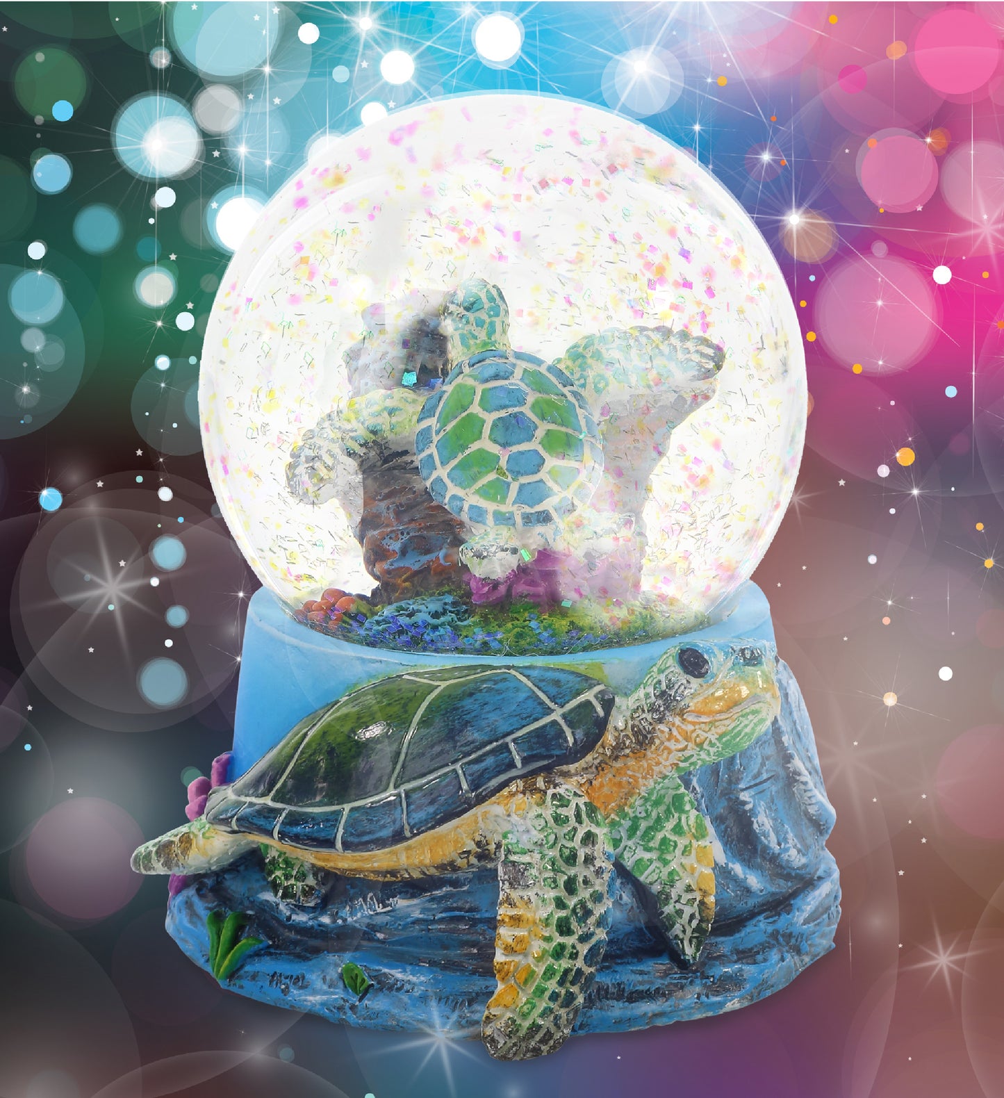 SNOWGLOBE - SEA TURTLE UNDER SEA 65MM