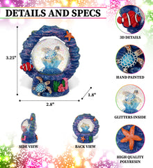 CORAL SNOWGLOBE - SEA TURTLE 45MM