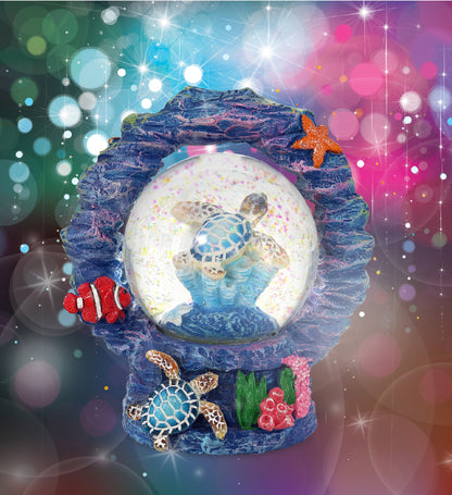 CORAL SNOWGLOBE - SEA TURTLE 45MM