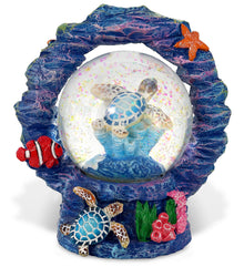 CORAL SNOWGLOBE - SEA TURTLE 45MM