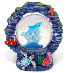 CORAL SNOWGLOBE - DOLPHIN 45MM
