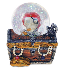 PIRATE ISLAND - TREASURE BOX SNOWGLOBE (65MM)