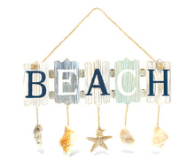 NAUTICAL DECOR - AQUARIUS SHELLS BEACH SIGN