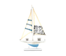 NAUTICAL DECOR - AQUA SKY SAILBOAT