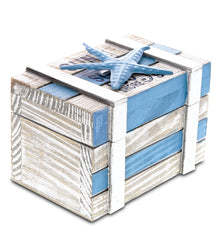 NAUTICAL DECOR - AQUA SKY JEWELRY BOX