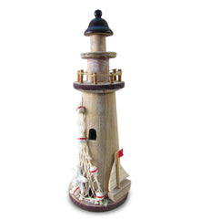 NAUTICAL DECOR - BROWN LIGHTHOUSE L