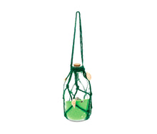 NAUTICAL DECOR - GREEN SAND & SHELLS BOTTLE ORNAMENT