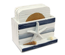 NAUTICAL DECOR - BLUE STRIPES COASTERS