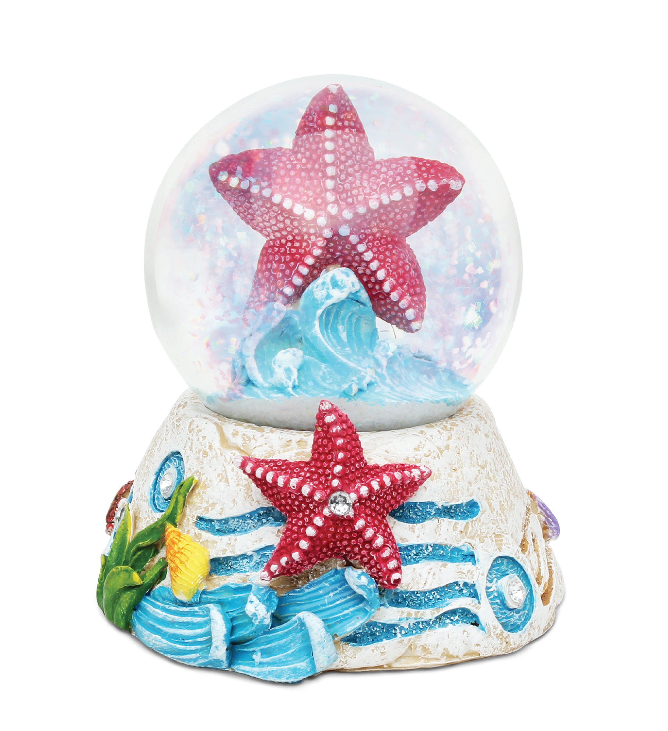STONE SNOW GLOBE - STARFISH