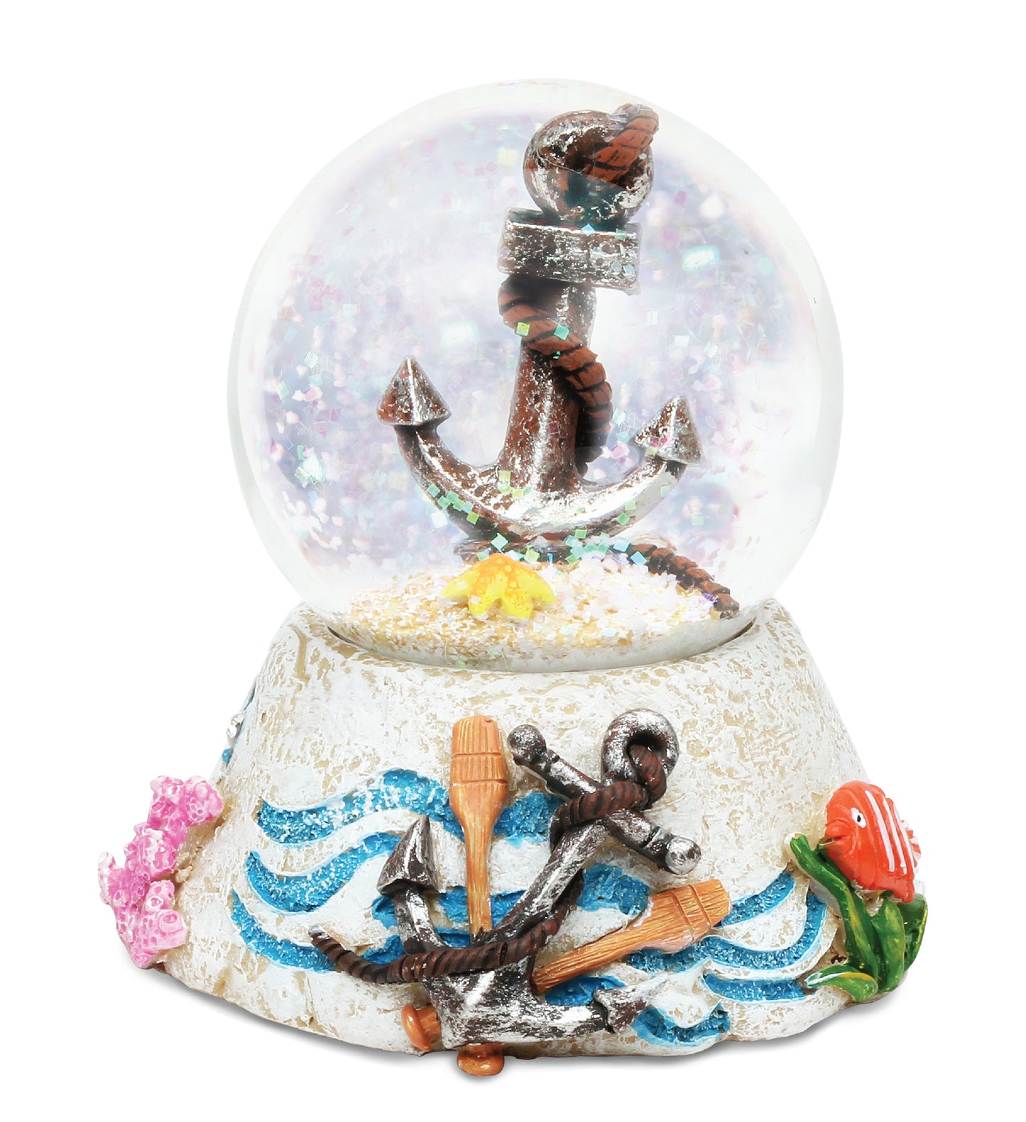STONE SNOW GLOBE - ANCHOR