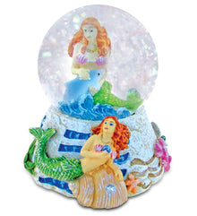 STONE SNOW GLOBE - MERMAID