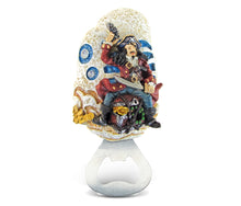 STONE MAGNET BOTTLE OPENER - PIRATE