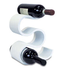 WINE DÉCOR - INFINITY - CONTEMPORARY 5 BOTTLE WINE RACK - WHITE