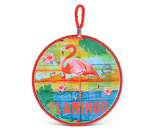 CERAMIC POT HOLDER - FLAMINGO