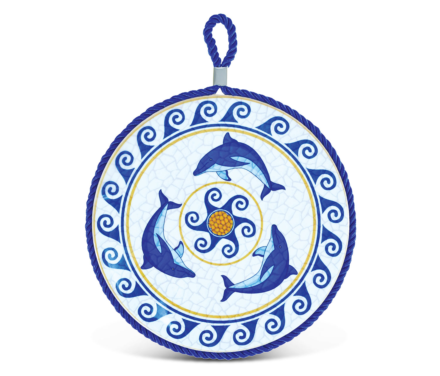 Dolphins Mozaic - Ceramic Pot Holder