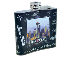 FLASK - SEATTLE SKYLINE BLACKBOARD