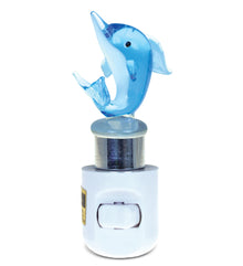 LED GLASS ART NIGHT LIGHT - DOLPHIN