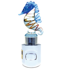 LED GLASS ART NIGHT LIGHT - SEAHORSE