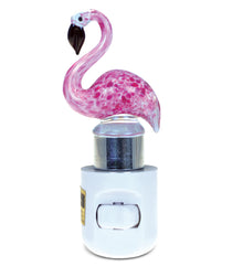 LED GLASS ART NIGHT LIGHT - FLAMINGO