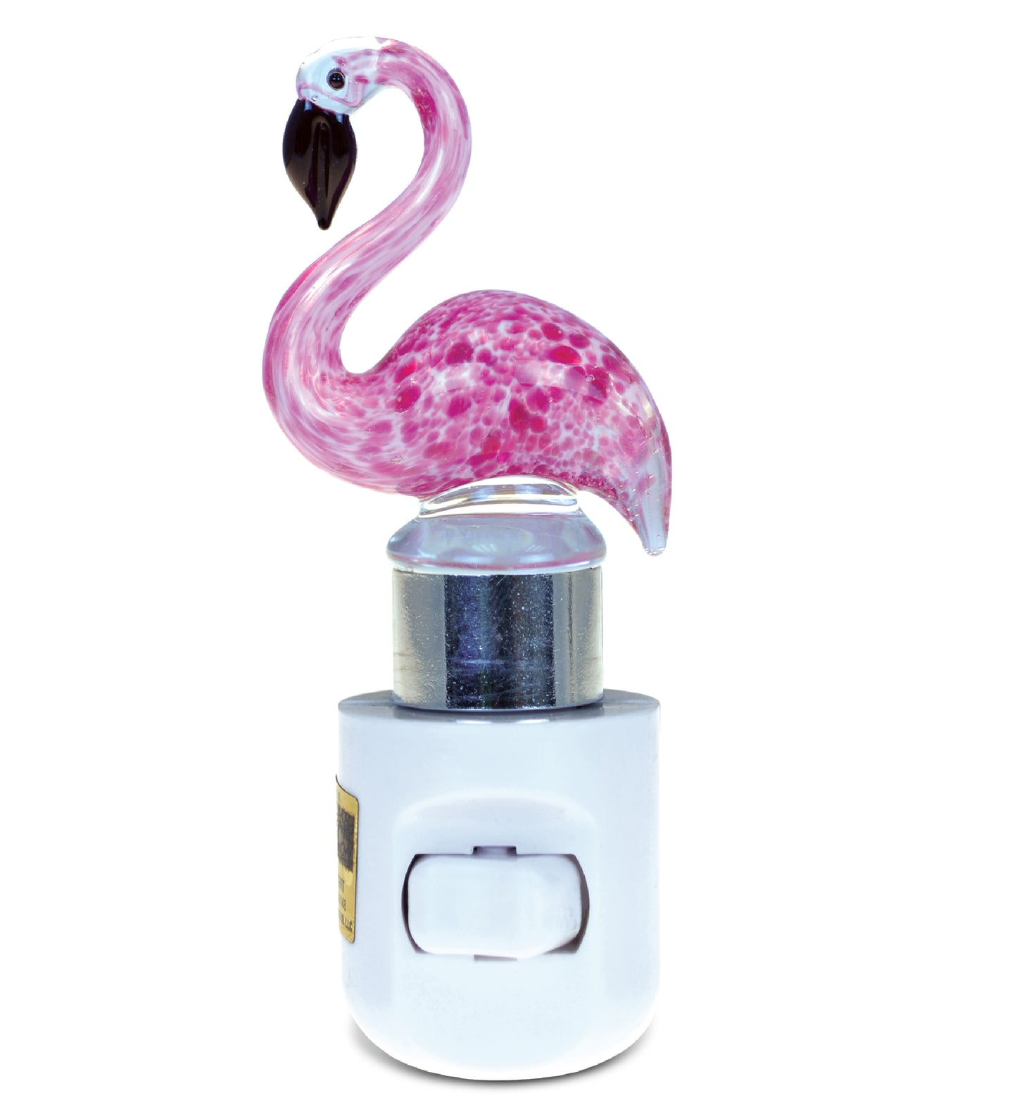 LED GLASS ART NIGHT LIGHT - FLAMINGO