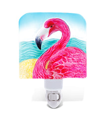 GLASS DÉCOR - NIGHTLIGHT - FLAMINGO