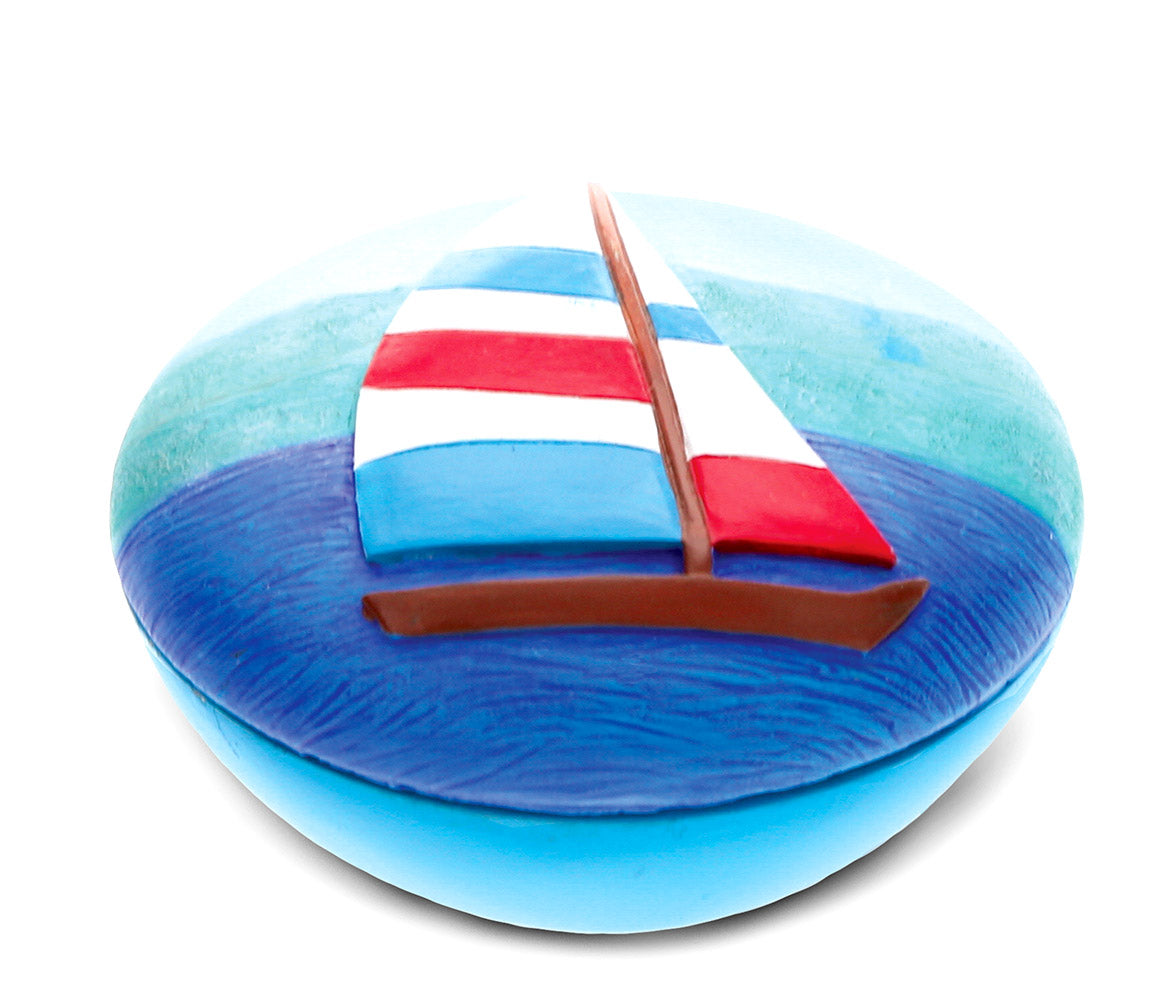 Blue Sailboat - Jewelry Box