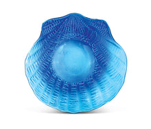 GLASS DÉCOR - BLUE CANDLE HOLDER - SHELL
