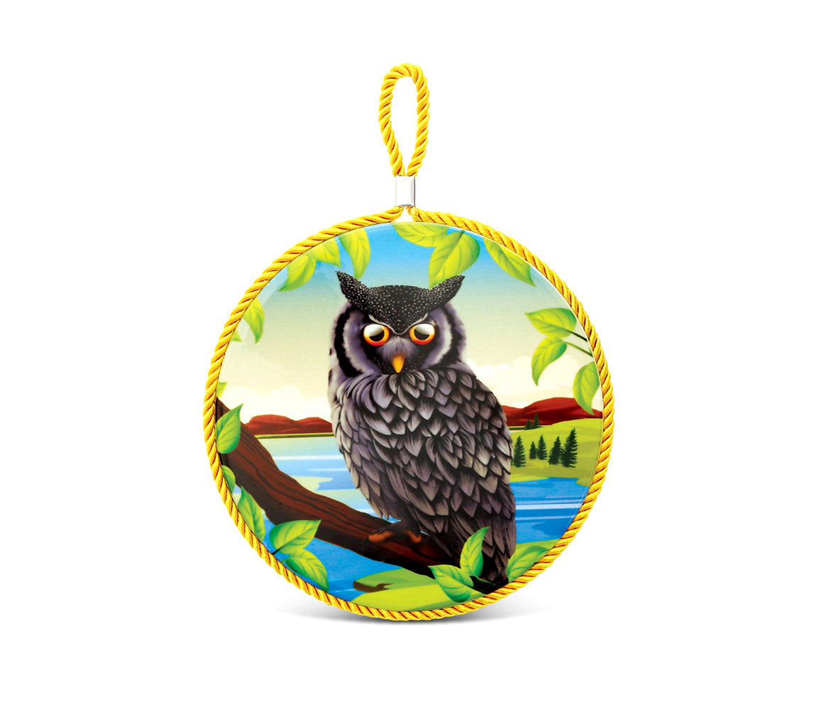 CERAMIC POT HOLDER - OWL