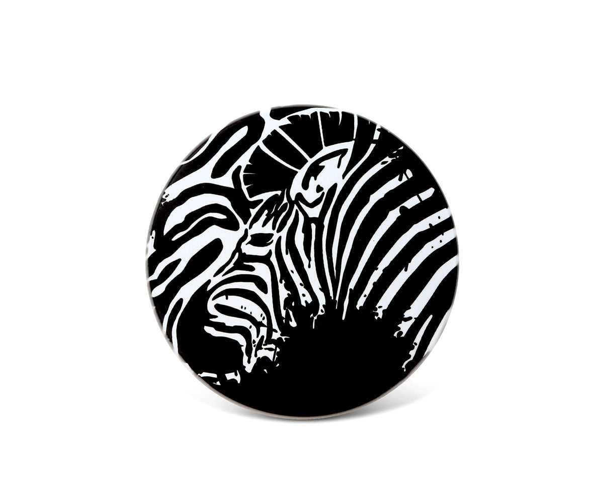 CERAMIC COASTER  - ZEBRA